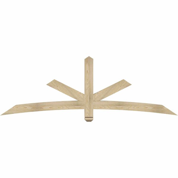 Ekena Millwork Alberta Rough Sawn Timber Gable Bracket, Douglas Fir, 84"W x 28"H x 4"D x 4"F, 8/12 Pitch GBW084X28X0404ALB00RDF - main